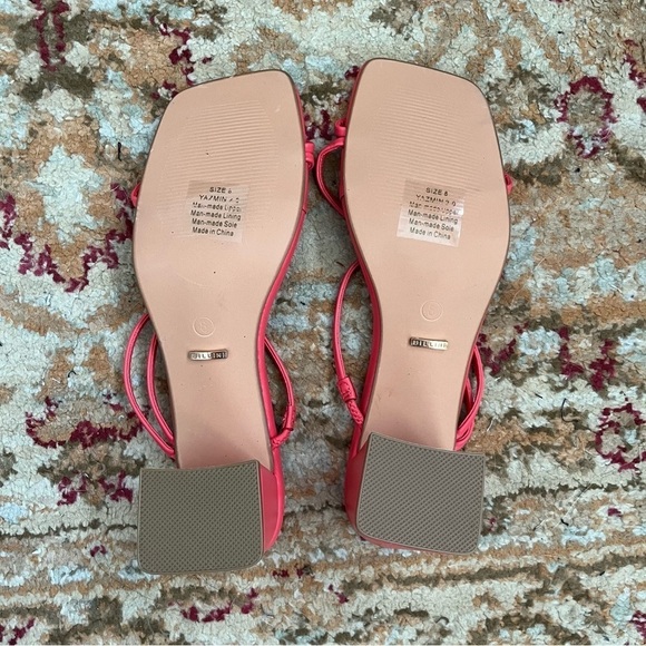 Princess Polly Billini Yazmin 2.0 Watermelon Pink Strappy Heeled Sandals 8 - Picture 7 of 7